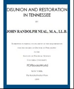 Disunion and Restoration in Tennessee