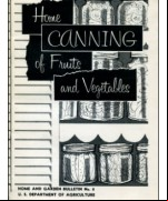 Home Canning of Fruits and Vegetables